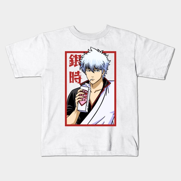 Gintoki Kids T-Shirt by Brok Design